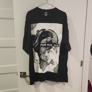 P2P 23.5" Gildan Black Graphic Tee with Bold Design